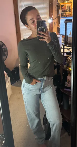 H&M Jeans High-Waisted Straight 90s thumbnail 1