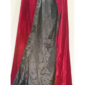 Elegant Velvet Cape Cloak Fair Gothic And Formal Evening Renaissance one size thumbnail 3