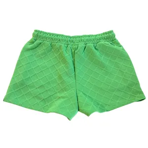 Mary Square Claire Textured Shorts Women S Green Athleisure‎ Preppy Loungewear thumbnail 7