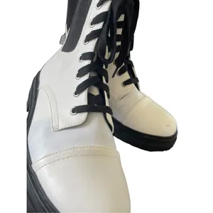 Circus by Sam Edelman Giovanny White / Black Combat Boot 9M Moto Boot/ Winter thumbnail 5