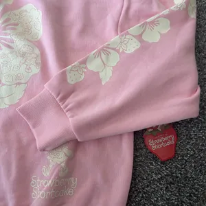 PacSun Pink Strawberry Shortcake Flower Crewneck thumbnail 3
