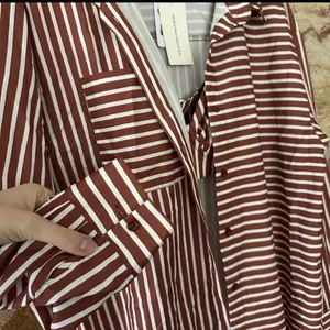 Commense Stripe Three Piece Shorts Set size small Brown thumbnail 4