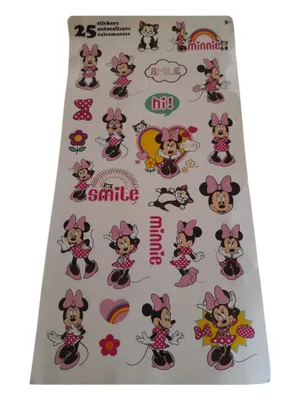 Disney Minnie Mouse 3D Keychain Wristlet Bowtiful Red Bag Charm + Stickers Set thumbnail 4