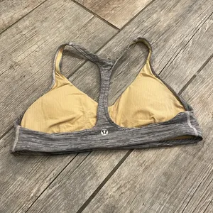 Lululemon Athletica Gray Sports Bra with Racerback thumbnail 2