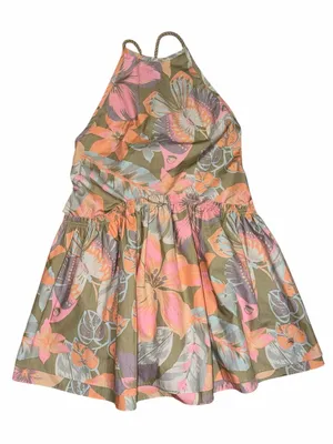 Free people Floral Print Drop Waist Mini Backless Dress(Size XS) thumbnail 4