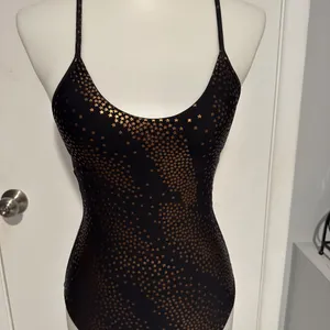 PilyQ Gold Star Metallic Farrah Swimsuit - Size‎ S - New With Tags. thumbnail 4