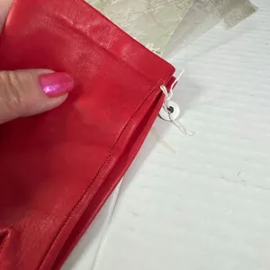VTG Red leather gloves Madrid Manuel Pascual Moran glove maker thumbnail 5