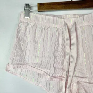Victoria's Secret Light Pink Metallic Stripe Sleep Shorts S‎ thumbnail 3
