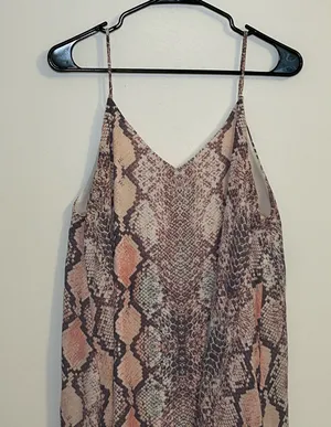 Peach Love California Patterned Dress thumbnail 2