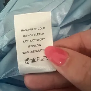 Michael Costello X Revolve Jake Strapless Plunging Maxi Gown Baby Blue thumbnail 12
