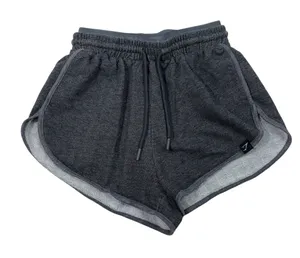 Gymshark Women's Gray Layered Dual Band Waistband Gray Sweat Shorts XS Running thumbnail 1