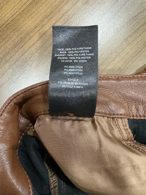 Aritzia Wilfred Rebel Vegan Leather Pants - High Rise Straight Leg Brown Size 2 thumbnail 7