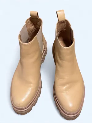 Madewell The Mariam Chelsea Boot in Leather Color Earthen Sand Size 7 thumbnail 2