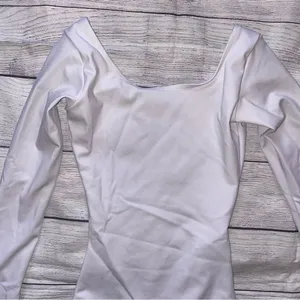 Capezio White Long Sleeve Leotard thumbnail 2