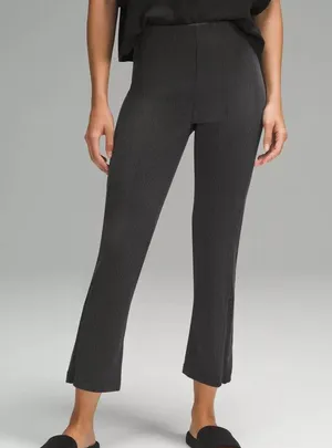 lululemon ribbed softstreme zip-leg 25” pant thumbnail 1