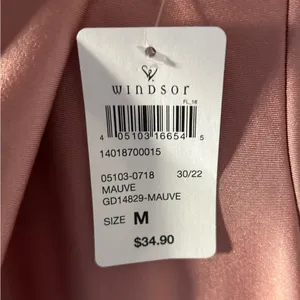 Pink windsor satin cross back dress thumbnail 3