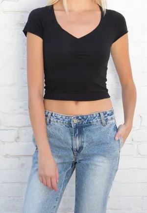 Brandy Melville Top Crop Black thumbnail 4