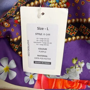 Miss Lavish Kaftan‎ Dress L Tropical Birds Flowers Resort White Lotus Boho NWT thumbnail 5