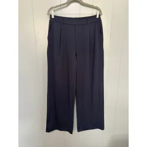 Halara Flex™ Navy Blue High Waisted Pocket Straight Leg Crepe Work Pants L thumbnail 2