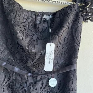 NWT Tall Sz 12 Chi Chi London Black Lace LBD Dress Whimsigoth Dark Romance $95 thumbnail 10
