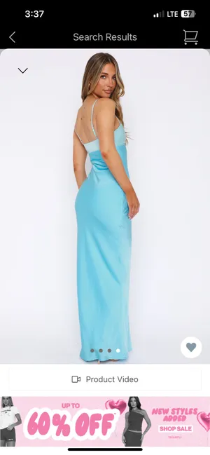 Think of me maxi dress ocean thumbnail 3