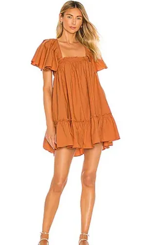 Free People Imogene Dress Terra Ruffle Babydoll Dress XS thumbnail 1