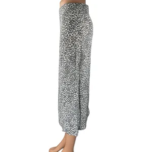Brandy Melville White Blue Leopard Animal Print High Waist Mini Slip Skirt Sz S thumbnail 2