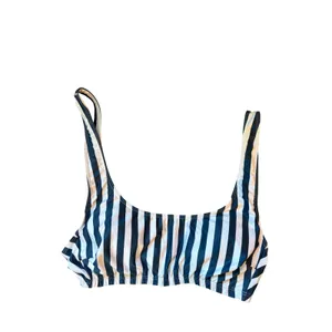 Kenny Flowers Navy Blue White Striped Bikini Set Size Medium‎ thumbnail 3
