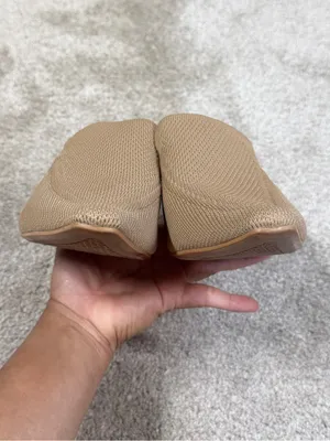 Cosy Island Women’s Knit Block Heels Shoes Mules Pointed Toe in Apricoat Cream 9 thumbnail 8