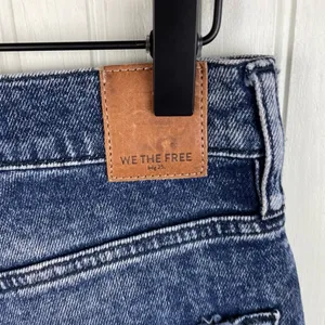 Free People We the Free Dark Acid Wash High Rise Skinny Jeans Women's Size 30 thumbnail 9