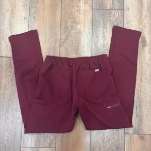 FIGS Scrub Pants Womens XS Burgundy Straight Leg Medical Hospital Nurse TW2000R thumbnail 5