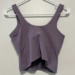 Lululemon Align Nulu Cropped Tank Top in Purple Ash Size 6 thumbnail 4