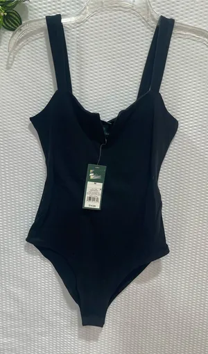 NWT Wild Fable Women’s Medium Black Square Neck Tank Bodysuit Target New thumbnail 1