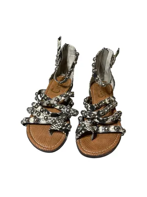 Circus by Sam Edelman Carla Snake Studded Gladiator Sandals Sz 7.5 thumbnail 2