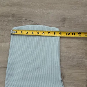 Aritzia Wilfred Blue Teal Strapless Cut Out Tube Top thumbnail 3