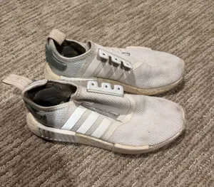 adidas Men's Slip-On Sneakers in Beige, White and Gray thumbnail 1