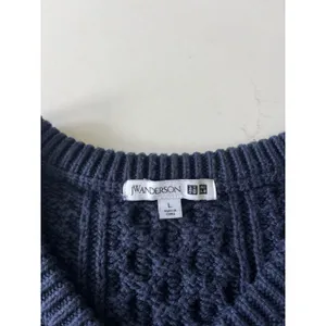 Uniqlo JW Anderson Sweater Women’s Large Blue Purple Cable Knit thumbnail 5