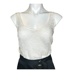 Abercrombie Fitch White Floral Lace Sheer Tank Top Womens Size S‎ thumbnail 2