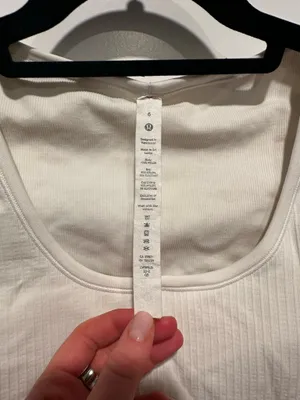 Lululemon Short Sleeve Top White thumbnail 4