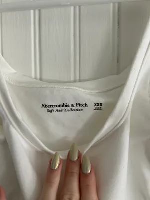 Abercrombie Seamless Corset White Crop Tank thumbnail 3