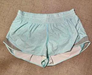Lululemon Hotty Hot High Rise Athletic Shorts Heathered Icing Blue 12 thumbnail 4