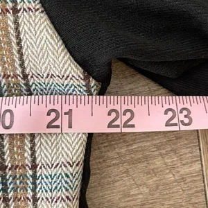 SHEIN Tartan Panel Corduroy Crop Shacket Size Medium‎ thumbnail 10