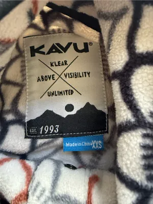 Kavu Cavanaugh Pullover Fleece “Lunar Dreams” Geometric Floral Print XXS thumbnail 5