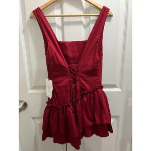 Grand Street Shantelle Romper Burgundy Size Large Classy Cotton thumbnail 4