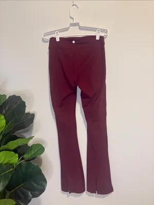 lululemon athletica maroon Flare yoga pants thumbnail 3