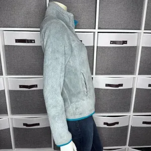 Patagonia Re-Tool Snap T Fleece Pullover Gray Teal Quarter Snap Kangaroo Pocket thumbnail 9