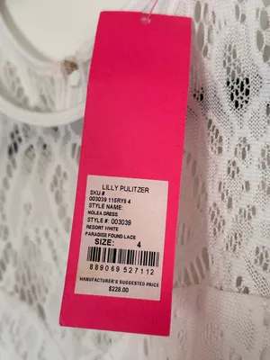Lilly Pulitzer Noela Peplum Lace White Midi Dress Size 4 thumbnail 6
