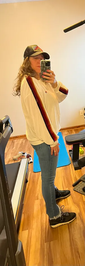 Aviator Nation CLASSIC VELVET RELAXED SWEATSHIRT - WHITE thumbnail 7
