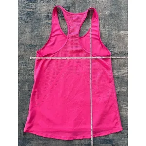 Gap Fit Pink Mesh Panel Back Athletic Racerback Tank Top XS thumbnail 5