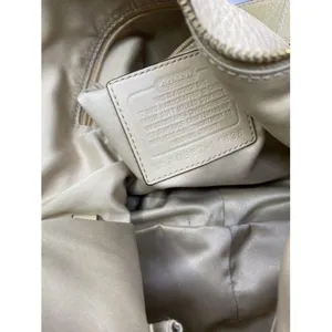 coach beige leather shoulder bag thumbnail 10